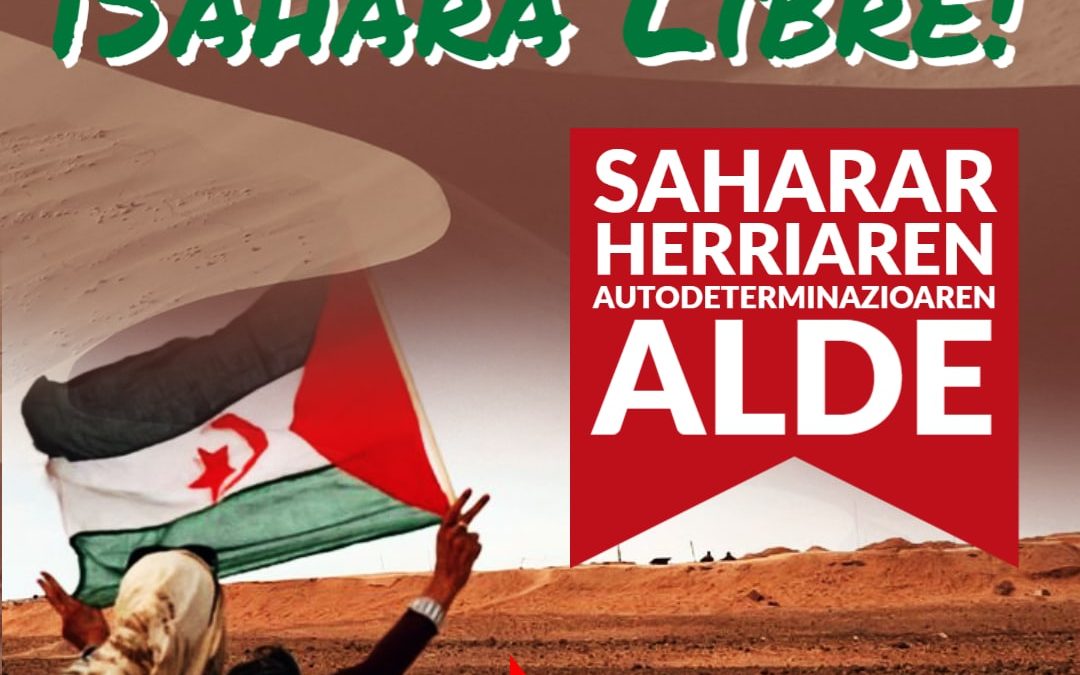 NO a la propuesta marroquí de autonomía para el Sáhara.